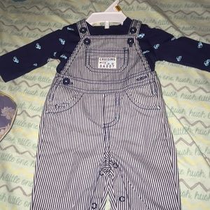 Newborn overall set brand new never worn
